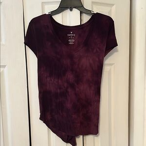Women's Purple Tie-Dye Top
